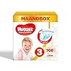 Huggies luiers maat 3 (4-9kg), Ultra Comfort, baby voordeelverpakking, 168 stuks