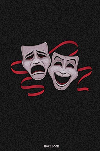 Notebook: Comedy and Tragedy Masks, 110 Lined pages