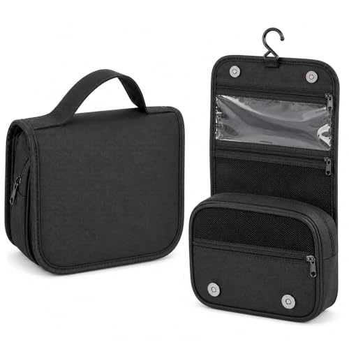 Large Hanging Toiletry Bag With Magnetic Snap
