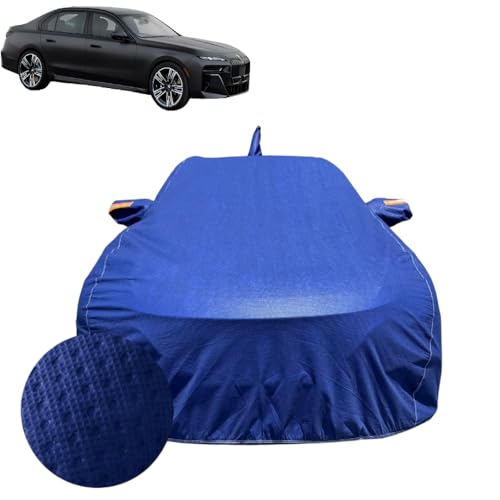 Image of Car Cover for BMW 7 Series (2023-2026) | 100% Waterproof Cover with Reflective Mirror Pockets | Dustproof, Scratchproof, Heatproof BMW 7 Series Car Cover |Soft Cotton Lining| Blue