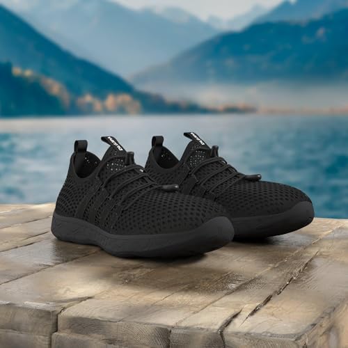 Image of DLGJPA Men's Lightweight Quick Drying Aqua Water Shoes