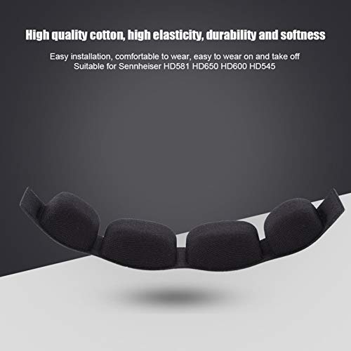 Elprico Replacement Earpad Headband Cushion Pad for Sennheiser HD581 HD650 HD600 HD545, Black - Image 3
