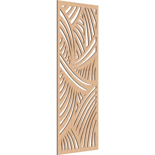 Image of 31 3 /8 inchW x 79 3 /8 inchH x 3 /8 inchT Chester Decorative Fretwork Wood Wall Panels, Hickory