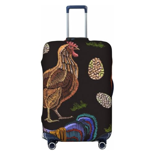 Chicken Print Print Luggage Suitcase Covers Elastic Washable Luggage Protector Luggage Covers For Suitcase