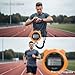wkao 2 Pcs Running Stopwatch for Coaches, Referee, Training, Fitness, Digital Sports Timer with 1/100 Sec Split Memory, Large Display, Orange, Includes Lanyard