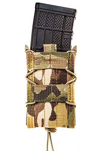 High Speed Gear | Single Rifle Taco Pouch| Universal Rifle Magazine Holster | Adjustable Belt Mount (Multicam) #TOP16