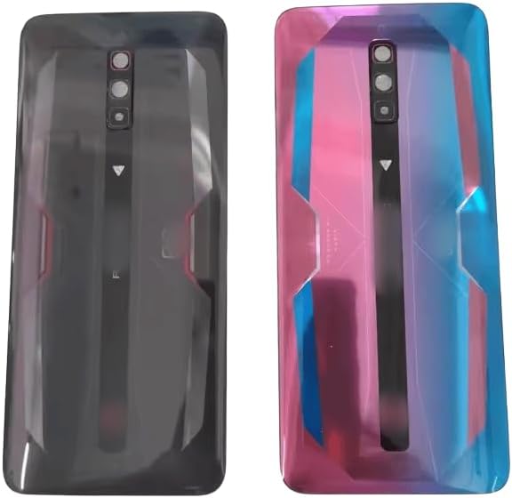 YOOOKOOO Compatible Rear Back Cover for ZTE Nubia Red Magic 6 – Battery Door Housing Replacement Part (Black 06)