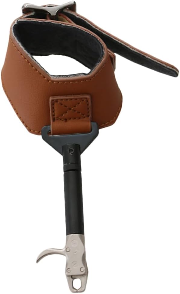 Arrow Caliper Release Aid Accessory for and Wrist Strap Material for All Ages Accuracy and Consistency Brown