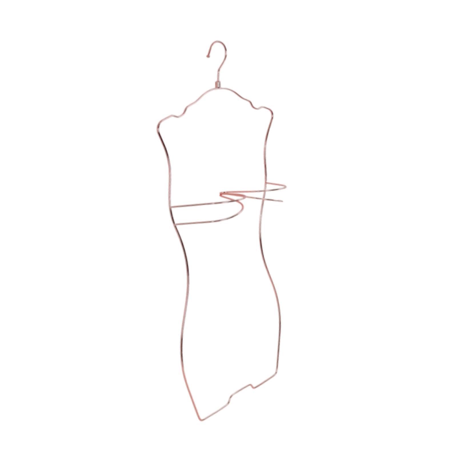 Bikini hanger anti-déformation en métal or rose pour suspendre sans abîmer en dressing