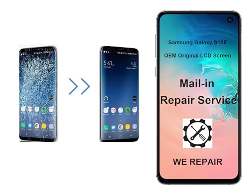 Lenwell Mail-in Repair Service with Original OEM Pull Screen Replacement for Samsung Galaxy S10e 5.8'' Digitizer Touch Assembly G970/A/F/P/R4 T U V W (Repair Service, Not DIY Kit)