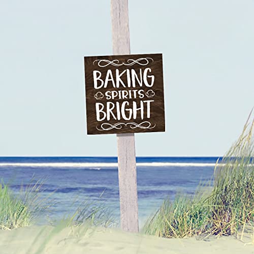 Décoration murale cuisine : plaque en bois Baking Spirits - 4