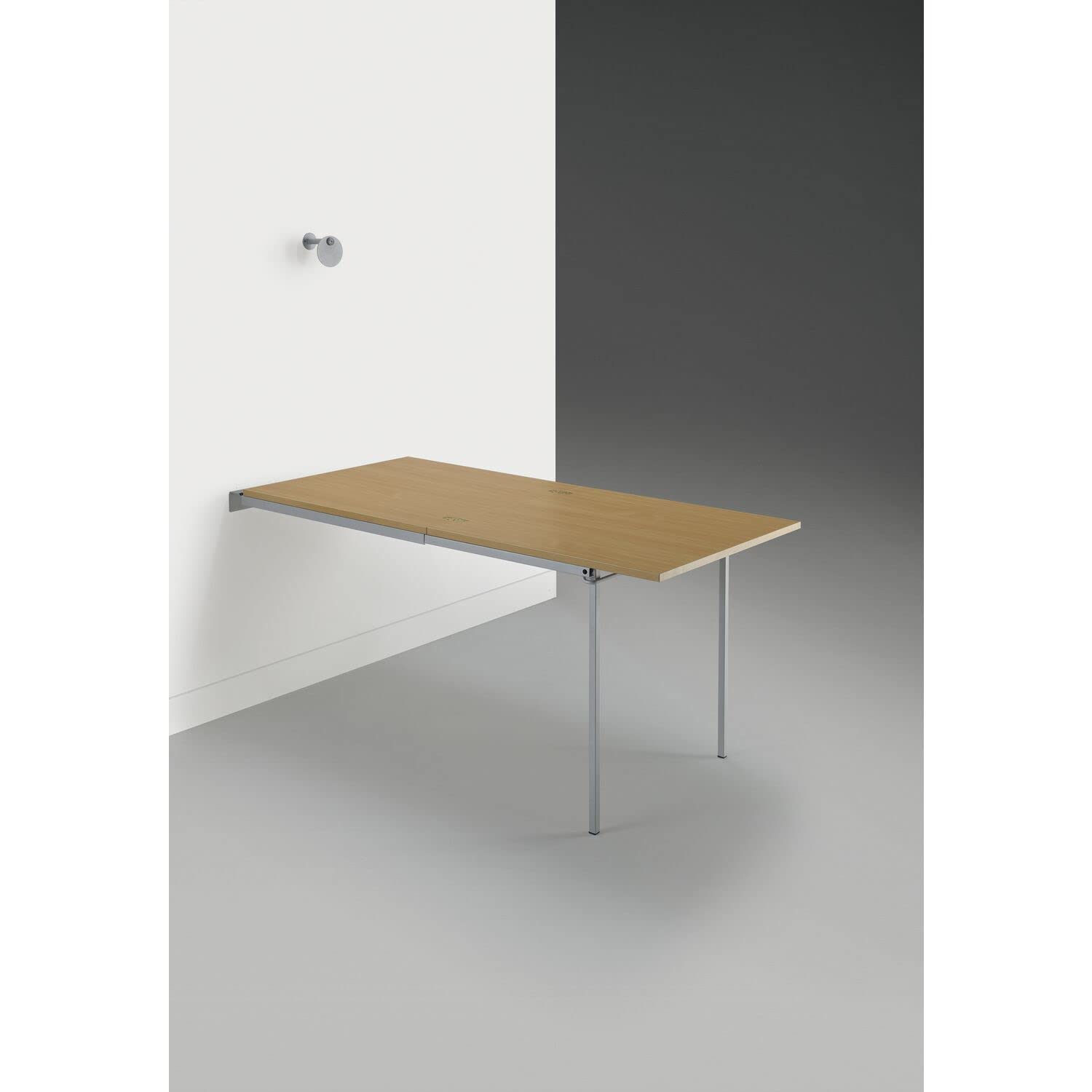 ALG.532 Muna stelaż stołu do rozkładanego stołu, lakierowane aluminium, kolor srebrny