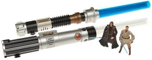 Star Wars Electronic Lightsaber Action 2-Pack with 2 Bonus Figures