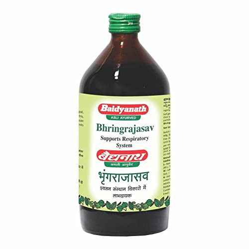 Image of Baidyanath Bhringrajasava 450ml Syrup | Supports Respiratory System