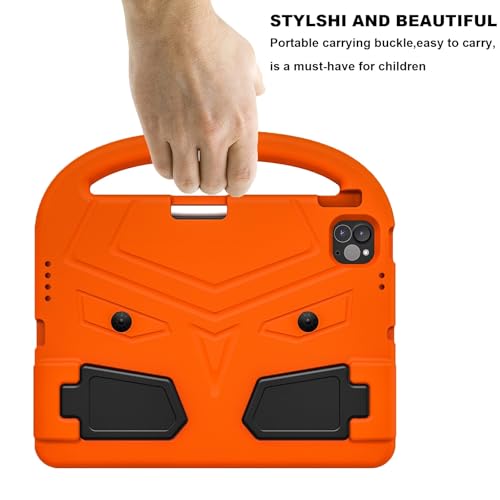 Coque iPad Pro 11 M4 étui protection rigide orange pour tablette 2024