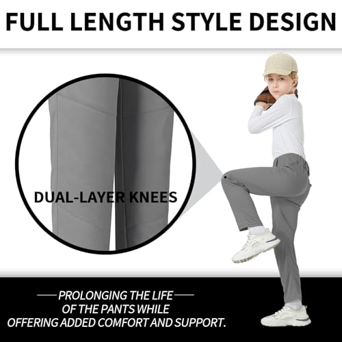 QBK 2T 3T 4T 5T to 17 Years Toddler Boys Baseball Pants Girls Softball Pants Kids Tee Ball Pants2