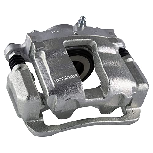 Image of TRQ Front Brake Caliper Set Zinc Coated Brackets Compatible with 2011-2014 Hyundai Sonata