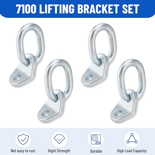 Venussar 7100 Lifting Bracket Set 17700 lb Engine Lift Bracket, Forging Process, Pack of 4 Engine Support Bar for Load Levelers, Lifting Slings by Venussar - Image 4