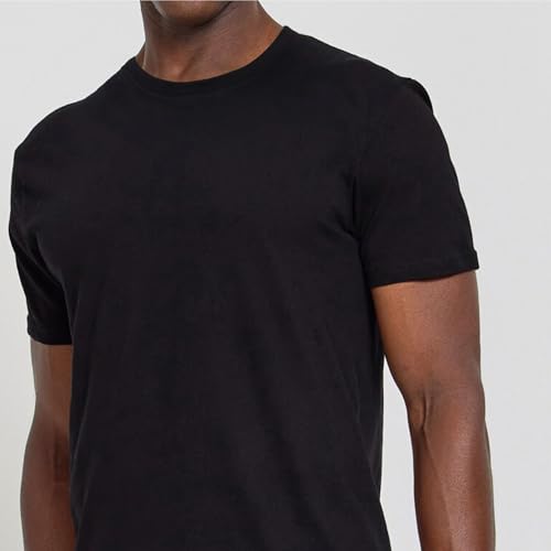 Image of True Religion Mens Undershirts, 4 Pack Lightweight 100% Cotton Crewneck