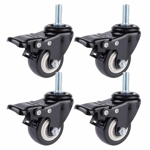 �艟���ԗցA�É���]�z�C�[���A���F�Ƌ�p�L���X�^�[�A���^�l�W�t���L���X�^�[�A�A���ցA�u���[�L�t���S����]�ցi4�Z�b�g�j,4Brakes-50mm/M10x25mm