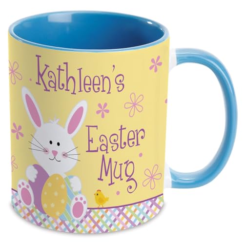Personalized Blue Kid's Easter Mug - 11 Ounce Coffee Cup