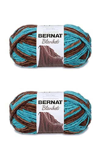 Image of Bernat Blanket Mallard Wood Yarn - 2 Pack of 300g /10.5oz - Polyester - 6 Super Bulky - 220 Yards - Knitting /Crochet