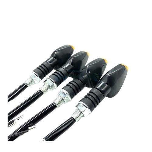 Clignotants universels pour motos ambre en version courte rigide