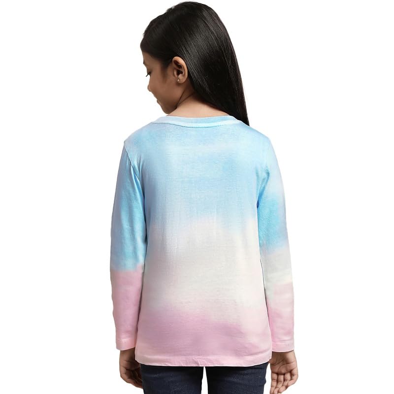 Image of Kidsville Generic Printed Regular Fit Multicolor Cotton Girl's T-Shirt