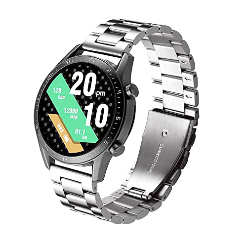 Moran Stainless Steel Watch Band Quick Release Replacement Metal Strap 20mm 22mm for Men Women