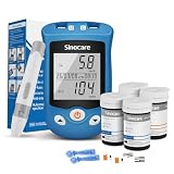 Sinocare Misuratore di Glicemia e Acido Urico, Safe AQ UG Multifunzione 2 in 1 Kit di Monitoraggio Accurati Test a casa, con 50 Strisce Reattive per il Glucosio e 50 Strisce per l'Acido Urico -mg/dL