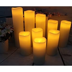 Flamelesscandlesledcandlespackof9h456789xd22realwaxbatterycandleswithremotetimerforhomefireplacedecorweddingfestivaldecorivory9pack Urban Country Home Decor Flameless candles led candles pack of 9 h 4 5 6 7 8 9 x d 22 real wax battery candles with remote timer for home fireplace decor wedding festival decor ivory 9 pack urban country home decor