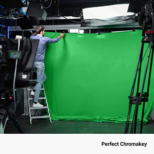 Ls Photography 5 X 7 Ft. Green Screen Chromakey Backdrop Photography Photo Shooting, Long Lifetime Reusable Fabric Background With Strong Clamps, Lgg848 #TOP2