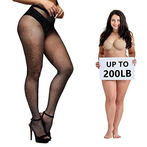 Image of Fishnet Stockings Lace Patterned Tights High Waist Pantyhose Fishnets for Women