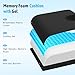 TranquilMoments Seat Cushion, Gel Wheelchair Seat Cushion，Ergonomic Chair Cushions for Office Chairs & Car, Relieve Sciatica, Back and Tailbone Pain, Removable Cover & Non - Slip Bottom, Black