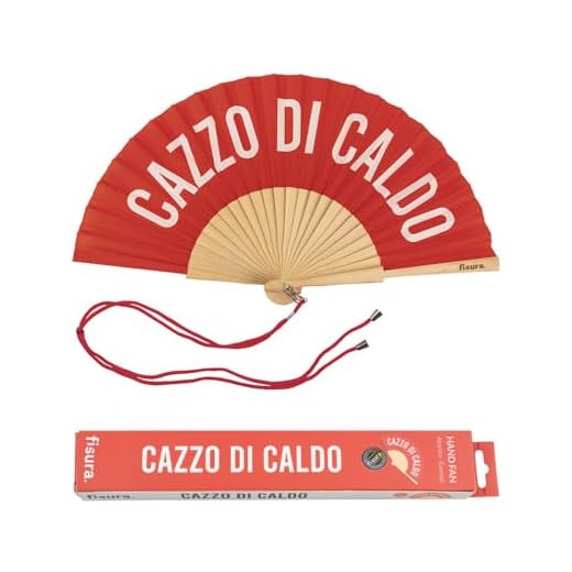 FISURA VENTAGLIO 'C*ZZO DI CALDO' ROSSO