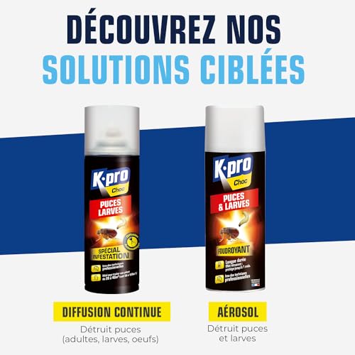 Aérosol puces et larves K.PRO formulation haute performance - 5