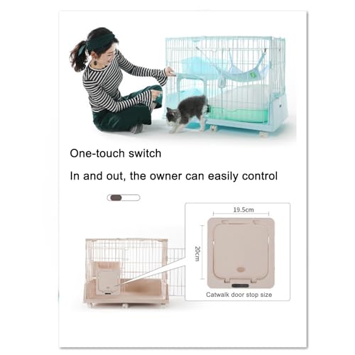 Cages pour chats modulables à 3 niveaux avec abri imperméable