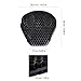GErnie Universal Motorcycle Gel Seat Cushion 3D Honeycomb Shock Absorbing Seat Pad Compatible with Most Car Models
