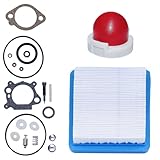Kit de Réparation de Joint de Carburateur pour 398183 490937 498261 493762, 498260 Joints Carburateur Kit de Réparation Moteur avec Pompe d'amorçage Filtre à Air pour Séries Max 3,5 et 4 CV