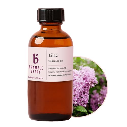 Image of Bramble Berry Lilac Fragrance Oil 2 oz | Classic Floral Scent for Soap Making, Lotion, Bath Bombs, Candles & Perfume | Skin Safe, Vegan, Paraben & Phthalate Free, DIY Craft Essential