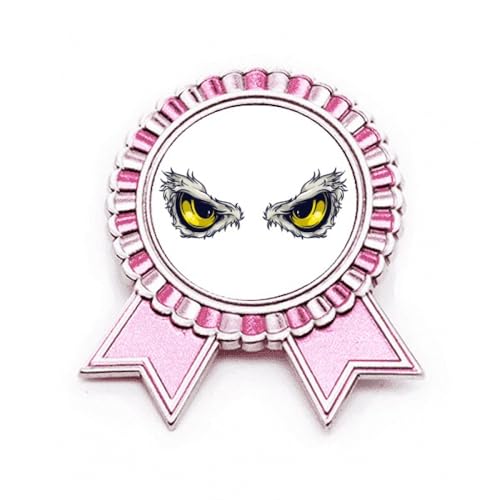 Broche dragon rose en métal brillant motif dessin animé chinois M