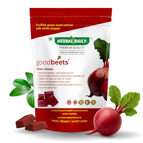 HERBAL DAILY Goodbeets Beet and Grape Seed Chews