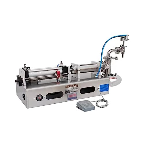 KOMFGT Automatic Liquid Filling Machine, Stainless Steel Electric Pneumatic Bottle Filler, High-Speed Dispenser for Various Liquids in Industrial and Commercial Use(80-800Ml)