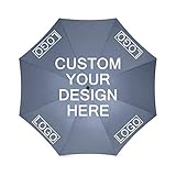 Custom Umbrellas Design Your Own Add Logo or Image Personalized Design Sun/Rain All Weather Folding...