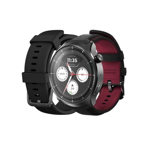 Moto Watch Ultra with 2 Watch Bands | Pantone Black Beauty