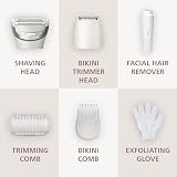 Philips Lady Shaver Serie 8000 - Rasoio senza filo, Wet & Dry, sistema di rasatura a 3 lame, testina di rasatura flessibile,per viso,corpo, gambe e zona bikini,100 minuti di utilizzo,modello BRL159/00 - 10