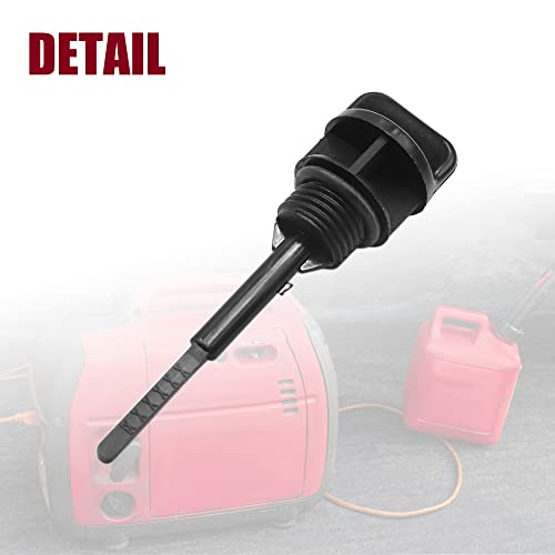 sourcing map 2 Stücke Schwarz Kunststoff Motorrad Öl Tank Füllstandsanzeige Messstab für GY6 125 DE de