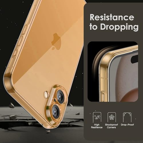 Image of Casotec Crystal Clear Back Case for iPhone 17 | Raised Bumps for Camera & Screen Protection | Clear Soft Silicone Back Case Cover for iPhone 17 (TPU | Transparent)