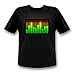10-Kanal Equalizer LED T-Shirt Fun Party Shirt Mann (l)