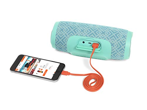 Image of JBL Charge 3 by Harman Portable Bluetooth Speaker with Upto 20 Hours Playtime, Built-in 6000 mAh Powerbank & IPX7 Waterproof (with Mic, Mosaic)